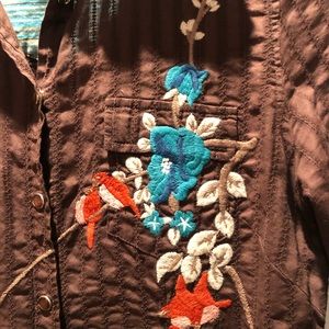 Casual Bohemian Embroidered Top